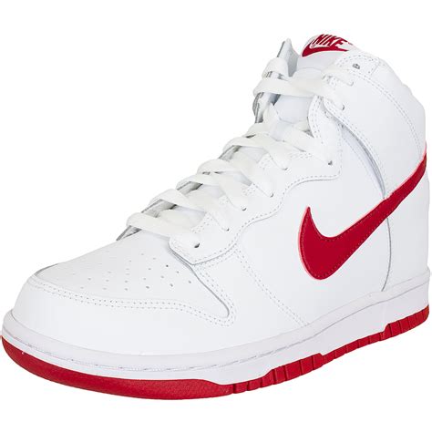 nike recreation mid sneaker weiß rot|nike weiße schuhe.